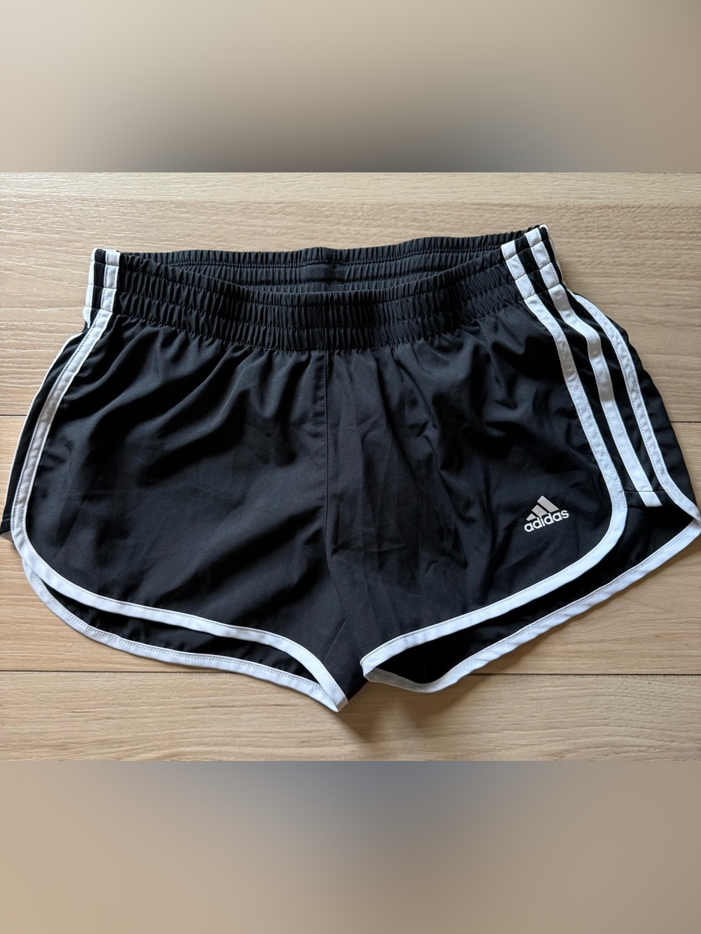 adidas Aeroready Running Shorts Black White 3 Stripe Size Small